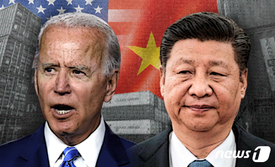 조 바이든 미국 대통령 당선인과 시진핑 중국 국가주석.© News1 최수아 디자이너