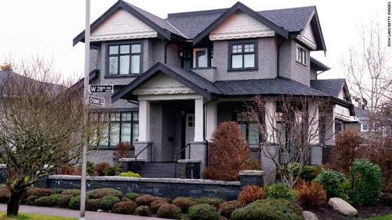 멍완저우가 캐나다 밴쿠버에 보유한 고가의 주택. [CNN캡처]