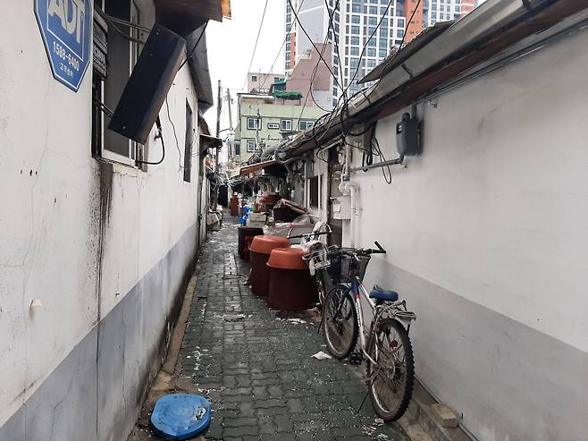 공공재개발 후보지로 선정된 양평13·14구역 일대 노후주택. /사진=이소은 기자