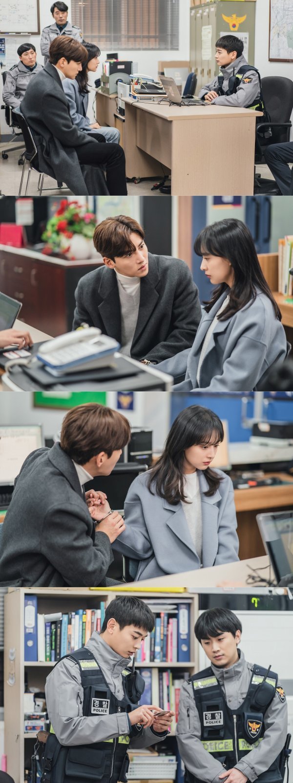 Ji Chang-wook, Kim Ji-won slams The Slap with Victims and a third.In the last 8 times, Park Jae-won, who missed Lee Eun-oh, finally met him again at Cheonggyecheon.Lee Eun-oh desperately fled to avoid Park Jae-won, but eventually he was caught, and Oh Dong-sik (Choi Min-ho), who witnessed it, arrested Lee Eun-oh as a Camera thief.Two people who loved it hotly like fate a year ago, but can Park Jae Won and Lee Eun-oh, who became the Slap with Victims and a third, love again?There is more attention than ever to the romance of the two people.Meanwhile, the photo released on the day showed Park Jae-won and Lee Eun-oh, who are being questioned by Oh Dong-sik.Park Jae-won and Lee Eun-oh, who came to the police box as soon as they met, sat side by side with Handcuffs.Park Jae-wons gaze, which is often asked or curious about Lee Eun-oh, is constantly directed toward Lee Eun-oh, but Lee Eun-oh, who is hiding the identity of Bonka, can not meet Park Jae-won.Oh Dong-sik in the following photo is embarrassed when he sees Lee Eun-ohs resident registration card.It is noteworthy how Park Jae-won and Lee Eun-ohs relationship with the amazing The Slap will change in the future, and how Park Jae-won, who still knows Lee Eun-oh as Yoon Sun-ah, will react after he finds out the real image of Lee Eun-oh.From the ninth episode, which will be released on the 19th, a new story of Park Jae-won and Lee Eun-oh will be unfolded, which will start again in a different relationship.The emotional changes and unpredictable developments of the two will increase the flow, he said. We hope that the acting Synergy of Romance Artisan Ji Chang-wook and Kim Ji-won and Choi Min-ho will play a role of licorice in between.Meanwhile, the 9th episode of Terrace Houses Love Law will be released on Kakao TV at 5 pm on the 19th.