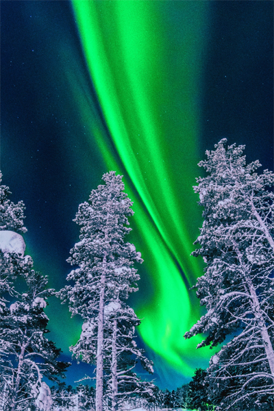 Rising Aurora In Finland