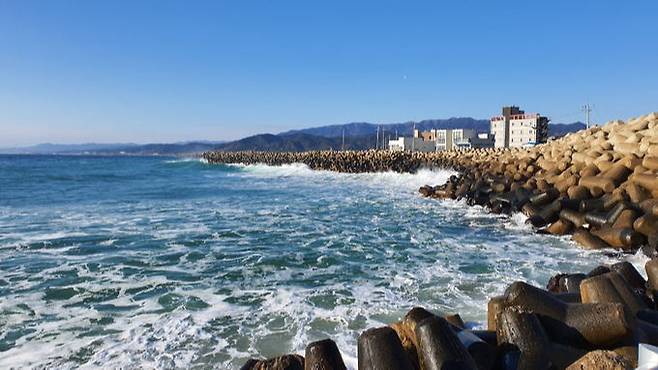 울진 후포항 바다