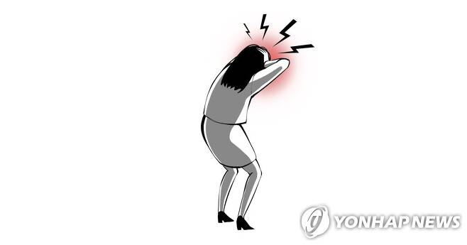 여성 두통ㆍ스트레스 (PG) [정연주 제작] 일러스트