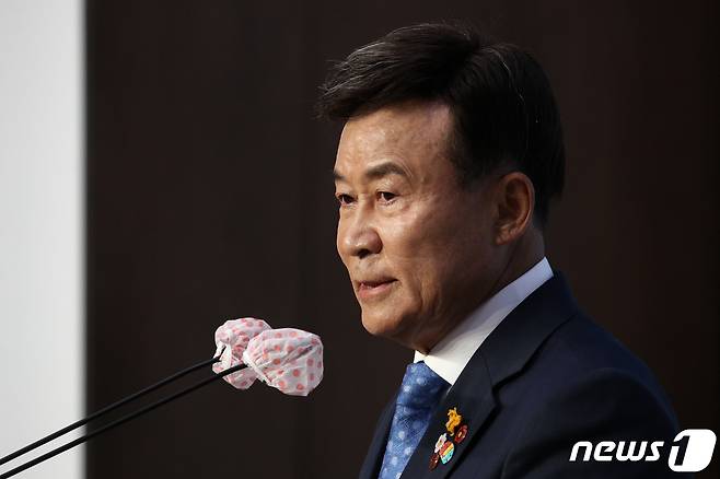 김원웅 광복회 회장. 2020.8.20/뉴스1 © News1 성동훈 기자