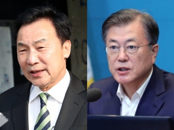 손학규 전 바른미래당 대표 vs 문재인 대통령 - 뉴스1·서울신문