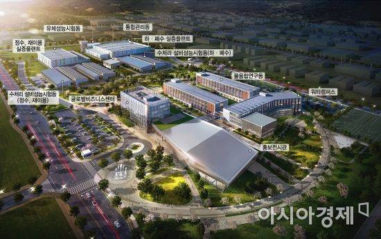 대구 달성군 구지면 대구국가산업단지 물산업클러스터 조감도.