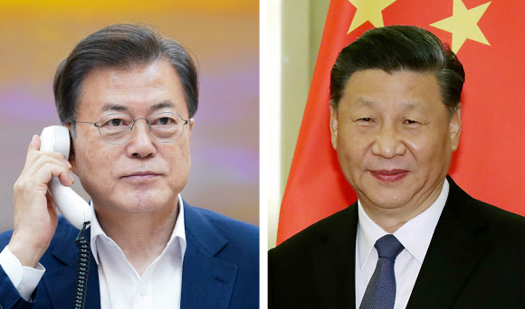 문 대통령, 시진핑 중국 국가주석과 통화연합뉴스
