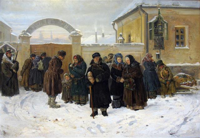 블라디미르 마콥스키 ‘기다림’, 1875년(83×122㎝, 트레티야코프 미술관, 러시아 모스크바)