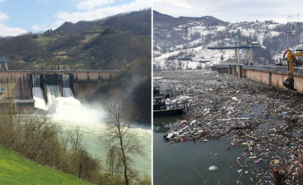 22일(현지시간) AP통신은 ‘발칸의 심장’으로 불리는 세르비아 저수지에 엄청난 양의 쓰레기가 쌓여 환경단체의 원성을 사고 있다고 전했다.