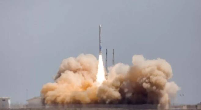 2019년 7월 아이스페이스가 발사한 중국 민간기업 최초의 로켓. 아이스페이스 제공