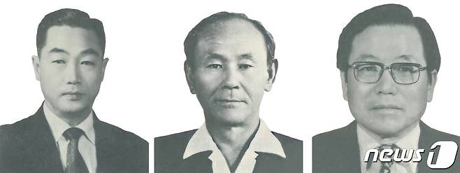 1941년 2월 대구사범학교 내 비밀결사 '다혁당'을 조직한 3명의 선생들. 왼쪽부터 권쾌복, 배학보, 유흥수 선생.(보훈처 제공)  © 뉴스1