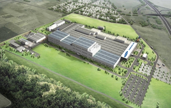 A rendering of the Samsung SDI battery plant in Goed, Hungary (Samsung SDI)