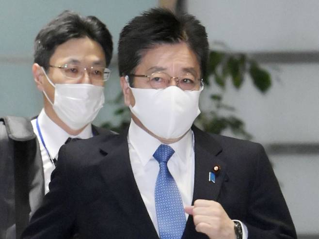 가토 가쓰노부(加藤勝信) 일본 관방장관/교도 연합뉴스