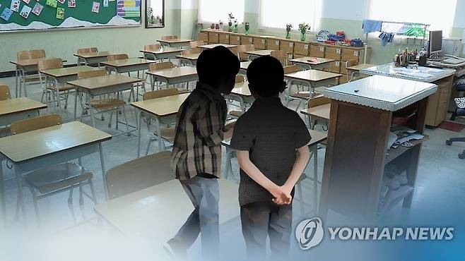 학교폭력 피해 절반 '초등학생'(CG) [연합뉴스TV 제공]