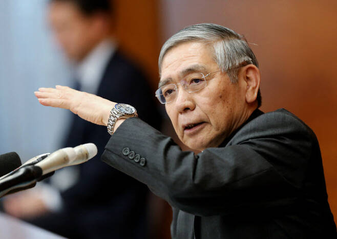 구로다 하루히코 일본은행 총재(사진=AFP)