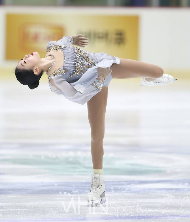 주니어 쇼트프로그램 손가인(백석중)의 호소력 있는 표정ⓒMHN스포츠 성대우 기자