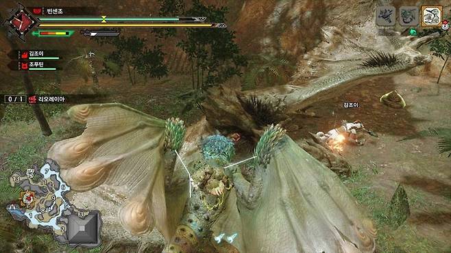 용조종 상태에서 다른 몬스터 공격