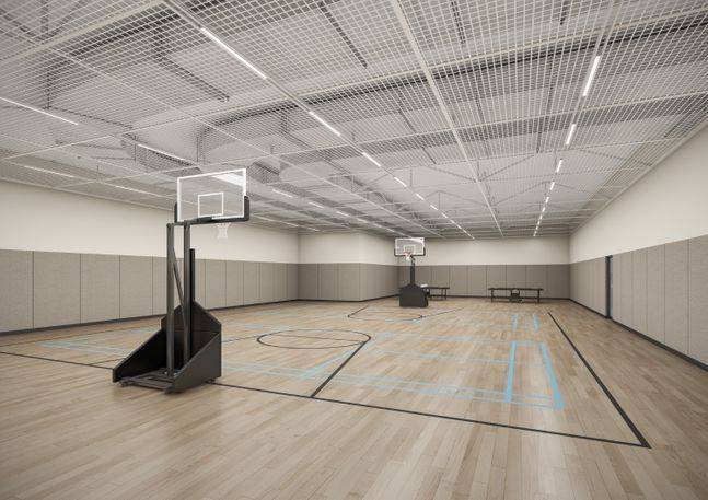 용현자이크레스트 실내체육관 ⓒGS건설