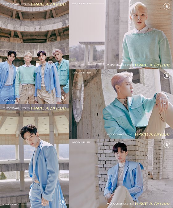 Group AB6IX (Abisix) captured Sight with a refreshing Blue.On the 14th, the agency released the third concept photo of AB6IXs new album MO COMPLETE: HAVE A DREAM (More Complete: Hebre Dream).Overall, the Blue-based costume is impressive.Jeon Woong directs an understated charisma in a mint-colored crop knit while Kim Dong-Hyun, who adds dandy with a bright blue-toned suit, captivated Sight with a relaxed pose.Park Woo-jin sat on the window in a dark mint leather jacket, showing a solitary mood as if contemplating, while Lee Dae-hwi, wearing a blueton crop jacket with see-through, thrilled fans with a deeper eye.It will be released at 6 pm on the 26th.