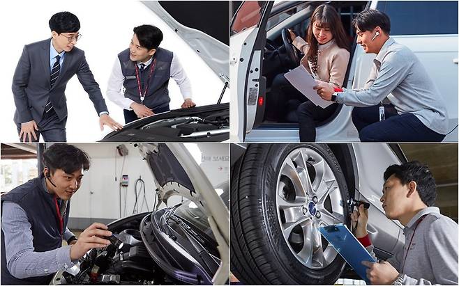 수입 중고차 점검·구매 장면 【사진 제공=케이카·엔카닷컴】