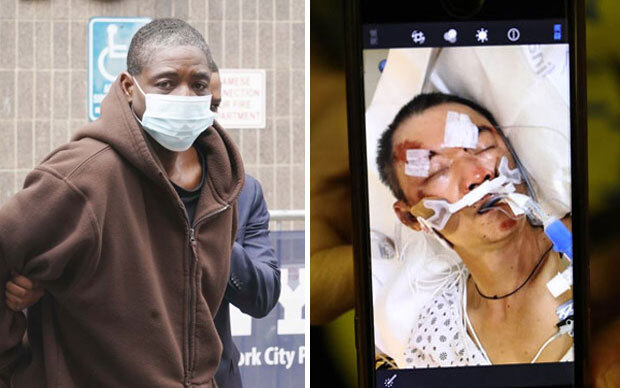 23일 뉴욕 맨해튼 동부 할렘에선 흑인 노숙자 제로드 파월(49)이 중국계 미국인 야오 판 마(61)를 무자비하게 폭행해 중태에 빠뜨렸다.