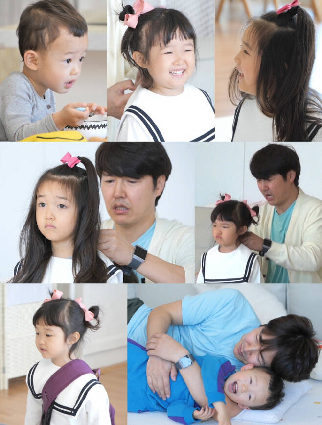 The Return of Superman Yoon Sang-hyun challenges to make two children equal circle alone.KBS 2TV The Return of Superman (hereinafter referred to as The Return of Superman) 380 times will be broadcast on the 2nd, and will be visited by viewers with the subtitle Thank you, All of My Life.Among them, Yoon Sams house is filled with scenery on the morning when the sisters and sisters come to Kindergarten together.The figure of Father Yoon Sang-hyun struggling to send children to Kindergarten is expected to capture viewers by forming a consensus.This was the day Nana and her sister went to Kindergarten together, and the one who had not slept in the equal circle since the night before had been sleeping late in the morning.It is the back door that both Sanghyun Father and three brothers and sisters had to move busy because of the time when the equal circle time became more urgent.Sanghyun Father, who handles a lot of things alone, has made the word equal circle war realize the fact that he is overflowing with work to feed children breakfast, wash, hair tie, and dress.Especially, because the youngest girl who does not go to Kindergarten wants to go to Kindergarten with her sisters, Sanghyun Father said that he had a more delirious morning.So I wonder how Sanghyun Father will overcome the equal circle war and send the Nana sisters to Kindergarten safely, and how he will be able to go to Kindergarten together.On the other hand, after going to Kindergarten, he said that he surprised Sanghyun Father with Bomb declaration that I have a boyfriend.Who is the boyfriend of the new one who met at Kindergarten after Woo Jin-yi? What reaction did Sanghyun Father have?I am looking forward to the broadcast of The Return of Superman, which will all be revealed.The morning scenery of the Nana sister equal circle, which was full of twists and turns, will be available at KBS 2TV The Return of Superman 380 times, which will be broadcasted at 9:15 pm on Sunday, May 2.