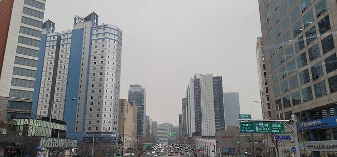 오피스 빌딩들이 몰려있는 서울 강남의 모습 [헤럴드경제DB]