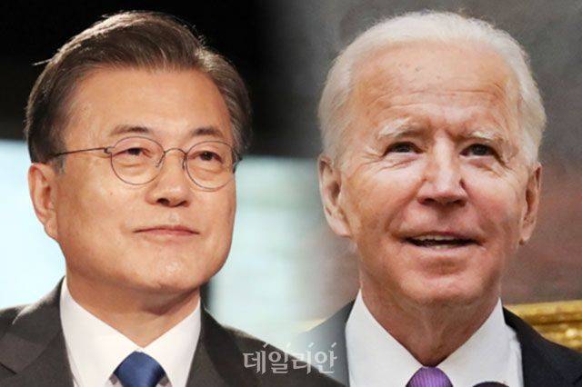 문재인 대통령, 조 바이든 미국 대통령 ⓒ뉴시스