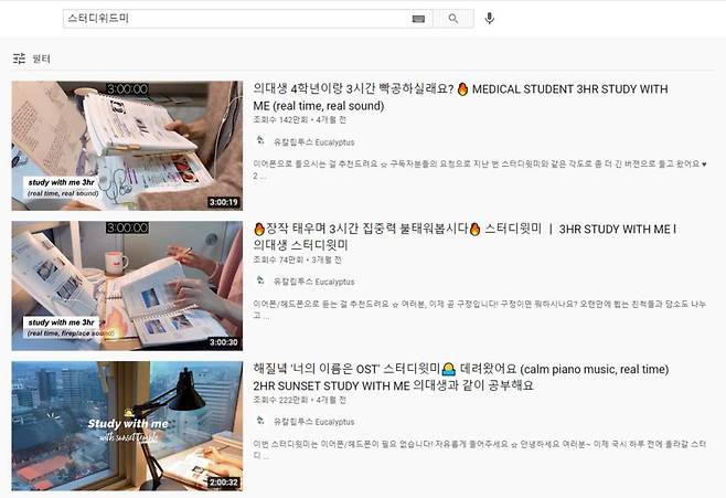 출처: 구글에서 ‘스터디위드미’로 검색한 결과