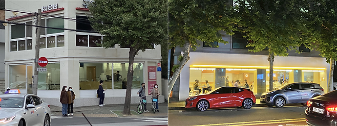 출처: 서울 마포구 연남동에 위치한 카페 릴리브(왼쪽)와 식당 단디(오른쪽)