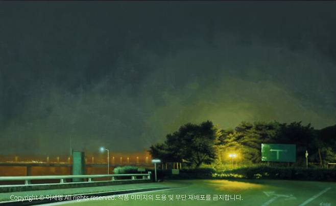출처: 박지혜 <the night> 캔버스에 유채 73x117cm (50호), 2018