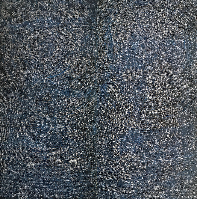 출처: 김환기, ‘우주 05-Ⅳ-71 #200’, 캔버스에 유채, 254×254cm, 1971