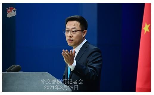 자오리젠 중국 외교부 대변인. 중국 외교부 자료 사진
