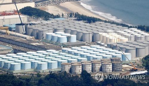 일본 후쿠시마 제1원전 오염수 탱크 [교도=연합뉴스 자료사진]