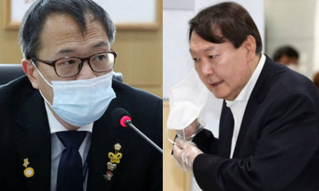 (왼쪽부터) 박주민 더불어민주당 의원. 뉴시스 윤석열 전 검찰총장. 연합뉴스