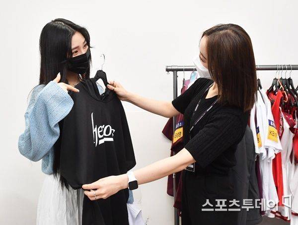 김수진·이엄지 치어리더 / 사진=팽현준 기자