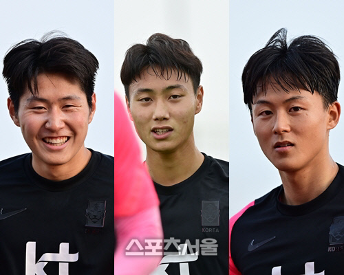 올림픽대표팀 이강인(왼쪽부터), 백승호, 이승우.
