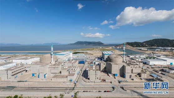 중국 타이산 핵발전소. [사진=신화망]