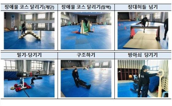 경찰의 새로운 체력검사 시험. 경찰청 제공