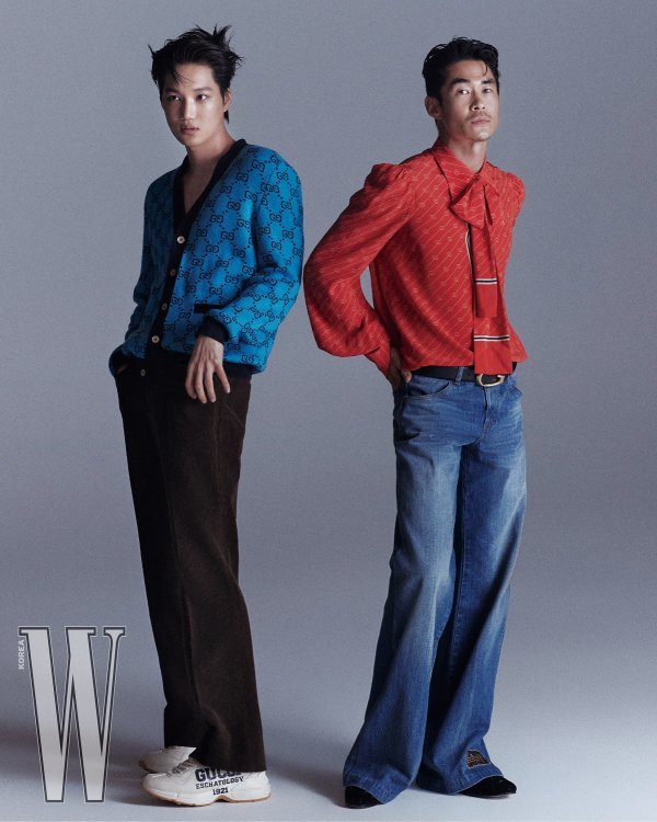 A fashion picture with EXO Kai and model Bae Jin-nam was released.Kai and Bae Jin-nam, which featured the July issue.First, Kai showed a sophisticated and boyish look by matching white Eton sneakers with blue color GG multicolor wool cotton cardigan and print details.In addition, it combines with collections such as green-multicolor knitwear with Argyle pattern, check shirt with light blue - RED color, and small multicolor check top handle tote bag with embroidery detail, and produced a stylish pictorial image.Bae Jin-nam also attracted attention by attracting attention by digesting the collection of RED silk shirts with GG motifs and bow details, Blue organic denim pants, white - Blue - multicolor allover sequin pants.The video that shows the wit and charm of the two can be seen through the July issue of <W. Korea> and SNS channel.