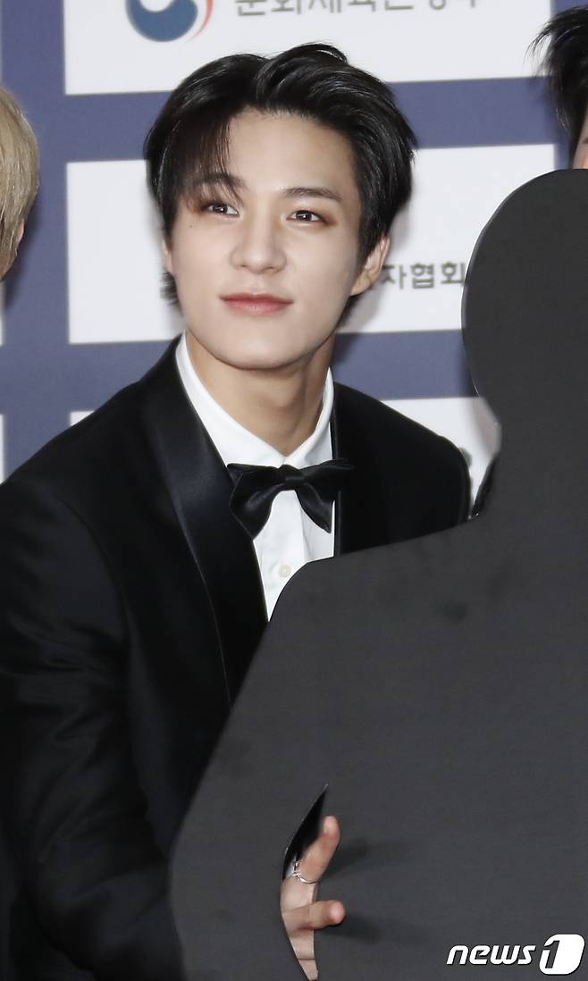 Seoul=) = NCT Dream Jeno poses at the 27th Dream Concert Red Carpet event held at Seoul World Cup Stadium on the afternoon of the 26th. 2021.6.26.