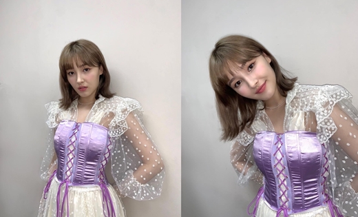Group Momoland member Nancy showed off her lovely visuals.On the 29th, Nancy posted several photos on her Instagram with purple heart emoticons.The photo, which was posted in about four weeks after the last three days, attracted attention, and the photo showed Nancy wearing various stage costumes and taking various poses.In a beautiful dress reminiscent of a Princess in Fairytale, Nancy caught her eye with a sparkling beauty, with a small face and high nose creating an unrealistic atmosphere.Especially, Nancy is a show of irreplaceable charm with a neat hairstyle and dreamy eyes.Meanwhile, Momoland, which Nancy belongs to, performed on the stage of 2021 Dream Concert held at Seoul World Cup Stadium in Seongsan-dong, Mapo-gu, Seoul on the afternoon of the 26th.