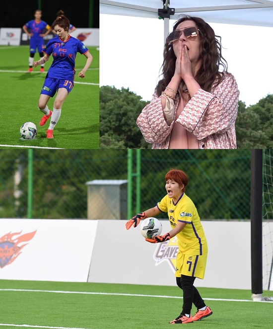 On SBSs Goal Striking Girls (hereinafter referred to as Goal Strikes), which will be broadcast on the 7th, Seo Dong-joos mother, Seo Jeong-Hee, and Jo Hye-ryuns son, Kim Space, will be dispatched as a cheering squad for the athletes family.The rematch between the two teams was concluded as FC Bull Moth and FC Gavengers, which they met as their opponents during the special pilot of the New Year, were organized again in the same group this season.Jo Hye-ryun son Kim Space, who is about to join the military, was in the FC Gavengers cheering seat, and Seo Jeong-Hee, a mother broadcaster of Seo Dong-joo, visited the FC Bull moth cheering seat to cheer enthusiastically.They showed a different honey jam chemistry besides Kyonggi in the form of Tikitaka with a huge fight.FC Bull moth threatened the goal of FC Gavengers throughout Kyonggi, led by Ace Park Sun-young, but the unexpectedly fierce Kyonggi was carried out due to the performance of secret weapon Kim Min-kyung and the save of goalkeeper Jo Hye-ryun.His son Space, who watched the nervous Jo Hye-ryun, shouted, Good mother! Good job!Space is said to have been a coach as a goalkeeper and has been practicing with her mother Hye-ryun and snow.With a tremendous amount of practice, Kyonggi also raised expectations by saying that Park Sun-young was able to play a good game against Park Sun-young.Meanwhile, during the Kyonggi, there was an unexpected situation in which the Seo Dong-joo of FC Bull moth collided with the opponent team player.Seo Jin-Hee, who was in the support seat for her daughters sickness, was surprised and headed to the ground, and Seo Dong-joo, who was supported by her mother, was the back door of her struggle to the end of Kyonggi.Kick a goal will air at 9 p.m. on the 7th.Photo: SBS Them The Bone Hits