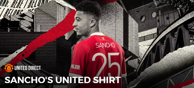 ▲ 제이든 산초가 25번을 달고 뛴다. ⓒ맨체스터 유나이티드