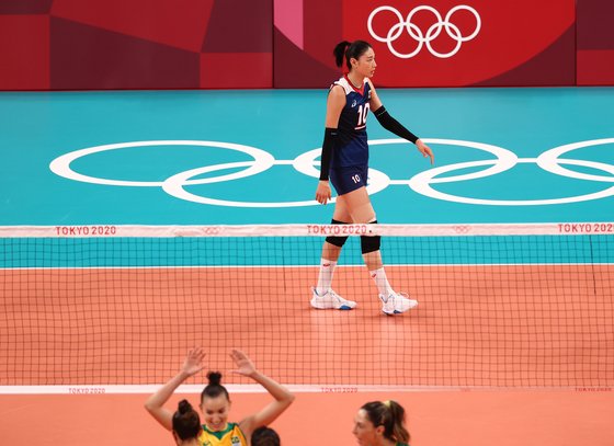 여자 배구가 도쿄올림픽 첫 경기에서 완패를 당했다. 사진=연합뉴스