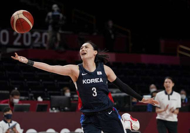 도쿄 올림픽 여자 농구 대표팀 강이슬.  사이타마 | AP연합뉴스