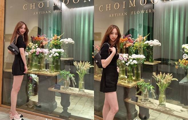 Dumsom, a Sistar native, has revealed the recent appearance of Hwasa beauty.Dumsom posted three photos on his Instagram on the 1st, along with emoticons, without any comment.The photo shows Dumsom posing in front of a store decorated with flowers.Dumsom, wearing black short pants and black T-shirts, reveals her golden ratio figure with sophisticated fashion and superior luxury.Meanwhile, Dumsom, a Sistar native, met with fans last year in the JTBC drama Did We Love You.