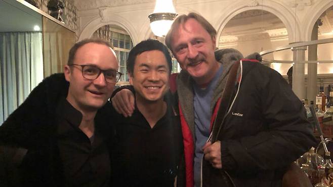 알브레드히트 마이어(베를린 필 수석), 리처드 용재 오닐, 필립 윤트 (오른쪽부터)