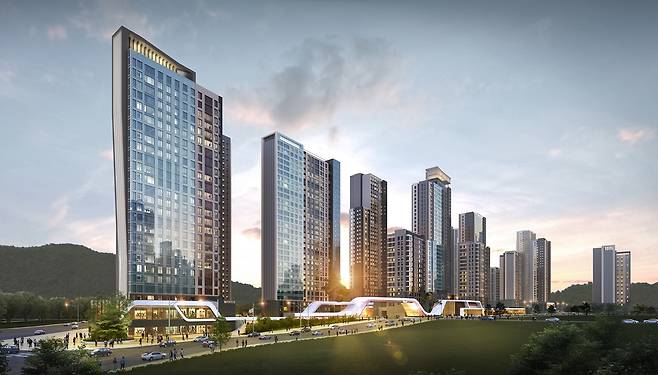 김포북변4구역 재개발사업CG(투시도). 한양 제공. /뉴스1