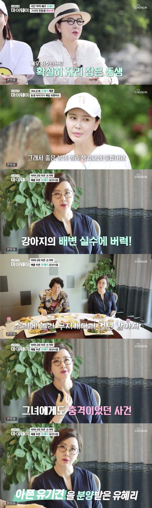 star documentary myway Yoo Hye-ri showed off his lonely life after the divorce.His own brother, Actor Su-rin Choi, also generously cheered.In the TV ship star documentary myway on the 15th, Yoo Hye-ri told his best friend Kim Cheong, I am 11 years old with my youngest sister.Im old enough to talk to you. I like having a sister, and I envy someone who has a daughter and I do that.The real names of Yoo Hye-ri and Su-rin Choi were Choi Soo-yeon and Choi Jung-il, respectively.My father was so opposed to Actor that I changed his name and used a pseudonym to deceive him, Yoo Hye-ri said frankly.Su-rin Choi said, I wanted to follow my sister as Yoo when I made a pseudonym as an actor.Although he grew up under his father, a strict and solemn investigative chief, Yoo Hye-ri was a daily horse light and succeeded as a Gearco Actor.Su-rin Choi, on the other hand, was a quiet, quiet brother.I was special to my brother. I carried it without my mother. When I went to school, my mother had a baby.She said she would give it to a small house if it were a son, but she was so relieved and happy that she was a daughter, and she was a lonely daughter and it was so good. Su-rin Choi said, My sister has been a main character since the beginning, she has a good appearance, and she has been good.At first, it started as if it were going well, but the gap was long for years. I spent my 30s in my 30s, wanting to be forgotten.My sister, who is comforting and empowering, he replied.Yoo Hye-ri met his best friend Hong Yeo-Jin and talked about the diverce: I regret living alone when I was sick from vascular disease.I dont want to give it to you, but Im comfortable with it, and I dont have to be in the way of anyone.The marriage life of Yoo Hye-ri was short for a year and a half, he said, My father was too concerned to wake up, so my little father took my hand on the marriage day.He said he was drinking at home. Why didnt I listen to them? It was hasty. Divorce.I thought you were against it.I was having a hard time with Divorce and another man. When I had cancer, he wanted to break up. Thank you so much.I thought I should have a man in old age to be comfortable, but since then I felt a sense of liberation, and I wanted to stand instead of leaning on a man. Yoo Hye-ri, who grew up after the divorce, said, I do not think Divorce is a stain or scratch for me.Im old enough to know what I shouldnt do with Choices. Im mature.Now he is raising puppy and cats alone. Yoo Hye-ri said, I raised the puppy that someone gave me.It was a shock. So I went to the dog shelter and brought in a sick dog. I live well.I am going to raise puppy and cats for the rest of my life. star documentary myway